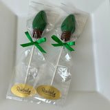 12 Christmas LIGHT BULB Chocolate Lollipop Candy Winter Holiday Party Favors