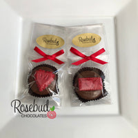 12 HEART & LOVE LETTER Chocolate Covered Oreo Cookie Candy Party Favors