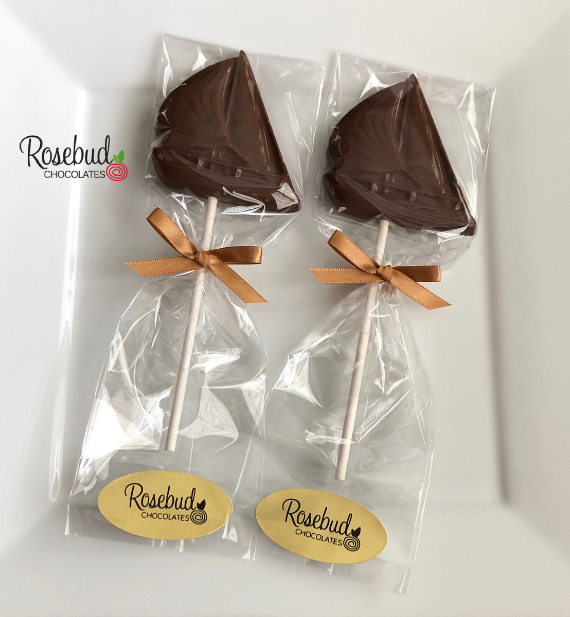 12 SAILBOAT Chocolate Lollipop Nautical Boat Party Favors Rosebud