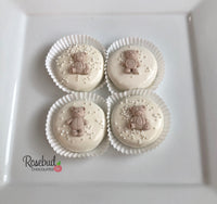 12 TEDDY BEAR Chocolate Covered Oreo Cookie Birthday Party Favors Baby Shower