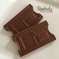 12 ADMIT ONE TICKET Chocolate Candy Birthday Party Favors