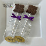 15th Birthday Set of 12 Chocolate Lollipops #15 Party Favors