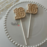 16th Birthday Set of 12 SWEET SIXTEEN Chocolate Favors