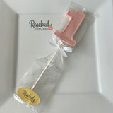 12 NUMBER ONE #1 Chocolate Lollipop Candy Party Favors 1st Birthday