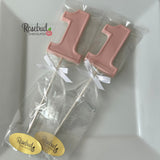 12 NUMBER ONE #1 Chocolate Lollipop Candy Party Favors 1st Birthday