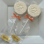 12 NUMBER TWENTY-FIVE #25 Chocolate Decorative Floral Party Favors 25th Birthday Anniversary