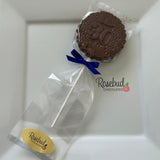 12 NUMBER THIRTY #30 Chocolate Decorative Floral Candy Party Favors 30th Birthday Anniversary