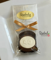 12 NUMBER FORTY Chocolate Covered Oreo Cookie 40th Candy Party Favors