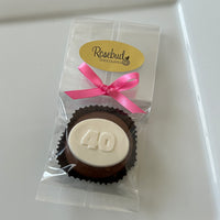 12 NUMBER FORTY Chocolate Covered Oreo Cookie 40th Candy Party Favors
