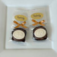 12 NUMBER FORTY Chocolate Covered Oreo Cookie 40th Candy Party Favors