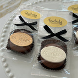 12 "40 Years" Chocolate Covered Oreo Cookie Candy Party Favors Gold Dusted Oval