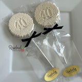 12 Number FORTY #40 Chocolate 40th Birthday Anniversary Party Favors