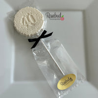 12 Number FORTY #40 Chocolate 40th Birthday Anniversary Party Favors