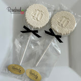 12 Number FORTY #40 Chocolate 40th Birthday Anniversary Party Favors