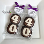 8 Sets #40 Chocolate Covered Oreo Cookie Party Favors 40th Birthday Anniversary