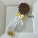 50th Birthday Set of 12 Chocolate #50 Floral Lollipops Anniversary Party Favors