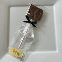 12 #50 Chocolate Lollipop Candy Party Favors 50th Birthday Anniversary