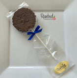 60th Birthday Set of 12 Chocolate #60 Floral Lollipops Anniversary Party Favors