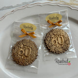 60th Birthday Set of 12 Chocolate #60 Floral Lollipops Party Favors