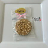 60th Birthday Set of 12 Chocolate #60 Floral Lollipops Party Favors
