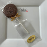12 NUMBER EIGHTY #80 Chocolate Decorative FLORAL Lollipop Candy Favors 80th Birthday Party