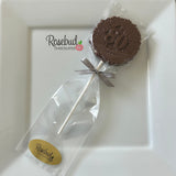 12 NUMBER EIGHTY #80 Chocolate Decorative FLORAL Lollipop Candy Favors 80th Birthday Party