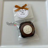 12 #80 Chocolate Covered Oreo Cookie CHEERS to 80 Years 80th Birthday Party Favors