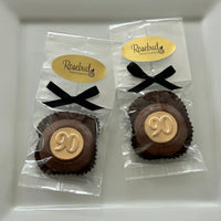12 #90 Chocolate Covered Oreo Cookie Candy Party Favors GOLD DUSTED 90th Birthday