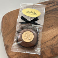 12 #90 Chocolate Covered Oreo Cookie Candy Party Favors GOLD DUSTED 90th Birthday