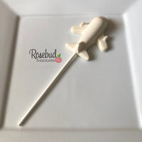 12 AIRPLANE Chocolate Lollipop Candy Party Favors
