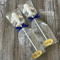 12 AIRPLANE Chocolate Lollipop Candy Party Favors