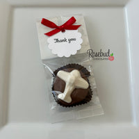 12 AIRPLANE Chocolate Covered Oreo Cookie Party Favors Personalized Tag