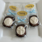 12 Round Assorted RELIGIOUS Chocolate Covered Oreo Cookie Religious Favors