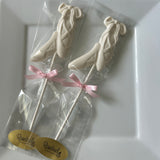 12 BALLET SLIPPERS Chocolate Lollipop Candy Party Dance Favors