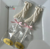 12 BALLET SLIPPERS Chocolate Lollipop Candy Party Dance Favors