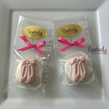 BALLET SLIPPERS Set of 12 Chocolate Oreo Cookie Favors