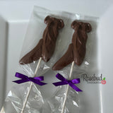 12 BALLET SLIPPERS Chocolate Lollipop Candy Party Dance Favors