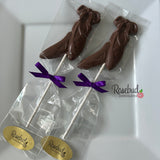 12 BALLET SLIPPERS Chocolate Lollipop Candy Party Dance Favors