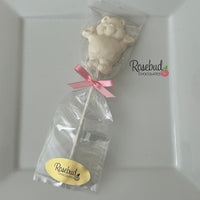 12 BEAR Chocolate Lollipop Candy Party Favors