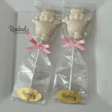 12 BEAR Chocolate Lollipop Candy Party Favors