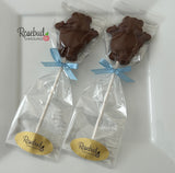 12 BEAR Chocolate Lollipop Candy Party Favors