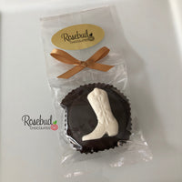 12 COWBOY BOOT Chocolate Covered Oreo Cookie Candy Party Favors