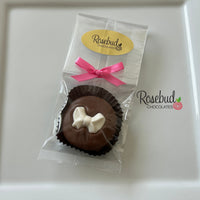 12 BOW Chocolate Covered Oreo Cookie Candy Birthday Party Favors