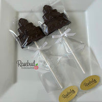 12 CAKE Chocolate Lollipops Candy Wedding Birthday Party Favors