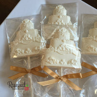 12 CAKE Chocolate Lollipops Candy Wedding Birthday Party Favors