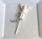 12 CHEERLEADER Chocolate Lollipop Candy Party Favors