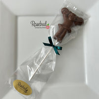 12 CHEERLEADER Chocolate Lollipop Candy Party Favors