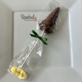 CHRISTMAS TREE Set of 12 Chocolate Lollipop Candy Winter Holiday Party Favors