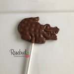 12 ALLIGATOR CROCODILE Chocolate Lollipops Candy Animal Party Favors