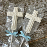 CROSS Cube Set of 12 Chocolate Lollipops Party Favors
